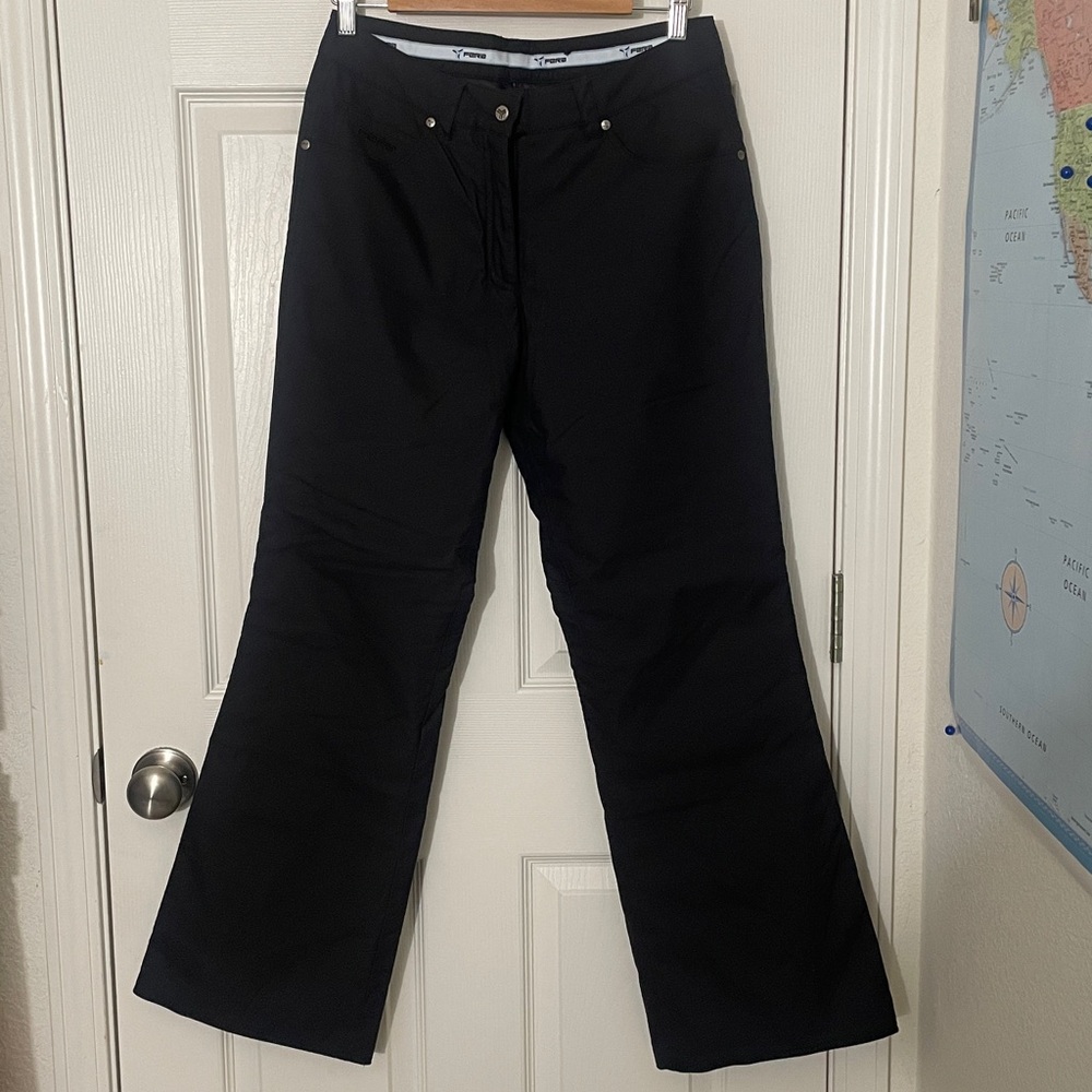 FERA‎ Black Flared 5-Pocket Style Women's Ski Pants Size 8R